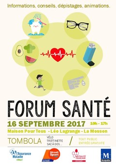 Forum Santé (Informations, conseils, dépistages, animations)