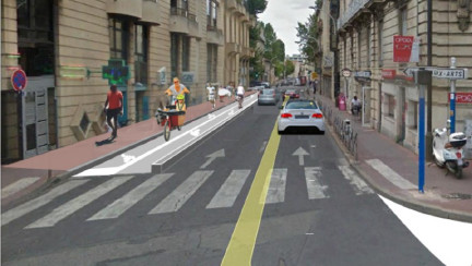 piste cyclable rue Doria