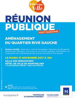 Réunion publique Port Marianne : aménagement du quartier Rive Gauche