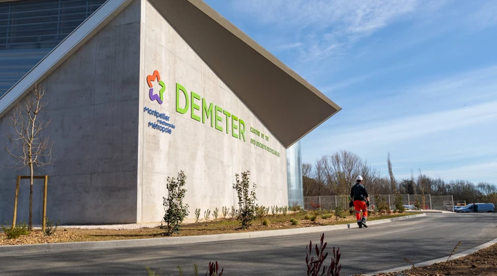 Demeter montpellier méditerranée métropole centre de tri des déchets
