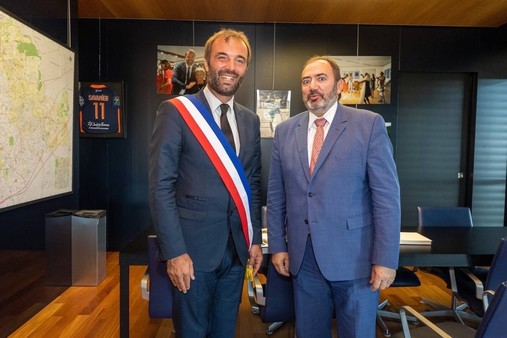 Entretien entre François Braun, ministre de la santé et de la prévention et Michaël Delafosse, maire de Montpellier