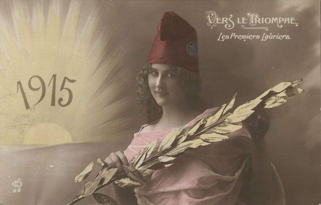 Vers le triomphe, 1915. AMM, carte postale, 33Fi239_1