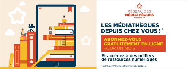 Philippe Saurel "le réseau des médiathèques de la Métropole offre aux habitants des 31 communes un abonnement gratuit d'un mois"