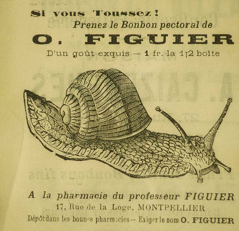 Publicité autour de 1900. Archives de la ville de Montpellier