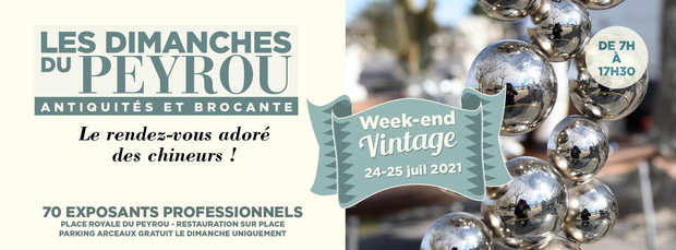 Rendez-vous incontournable des chineurs, Les Dimanches du Peyrou proposent leur 3ème week-end vintage des 24 et 25 juillet 2021