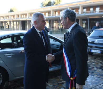 Philippe Saurel a reçu François de Rugy, ministre de la transition écologique et solidaire 