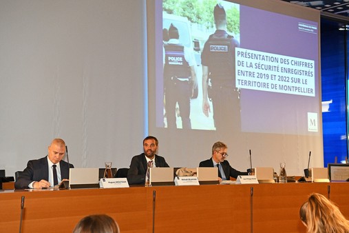 Présentation des chiffres relatifs à la sécurité enregistrés entre 2019 et 2022 sur le territoire de Montpellier
