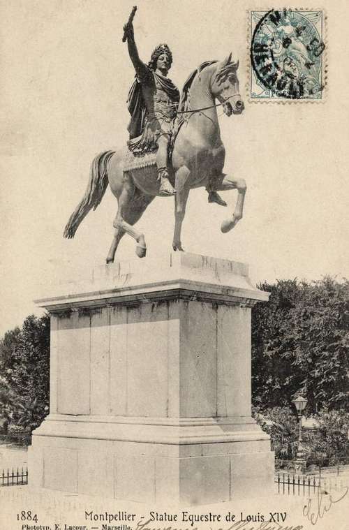 Statue de Louis XIV, vers 1900, 6Fi 146