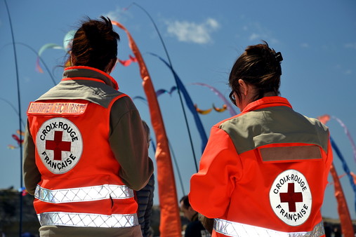 Campagne de sensibilisation de La Croix Rouge, à Montpellier