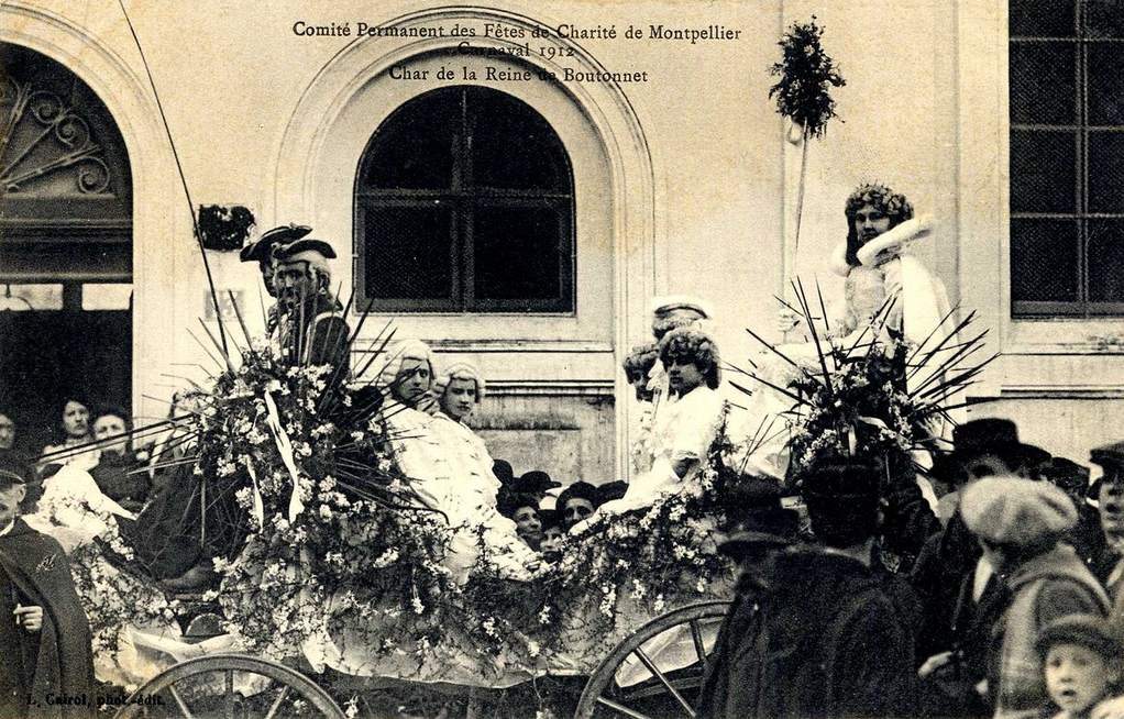 Carnaval la reine de Boutonnet, vers 1900, 6Fi 681