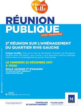 2ème réunion publique d'information quartier Port-Marianne Rive Gauche