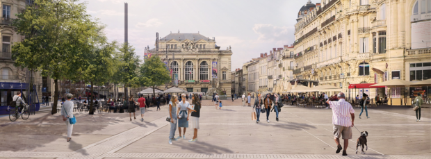 Embellissement de la place de la Comédie : la 1ère phase de travaux de surface démarre le 5 septembre 2022