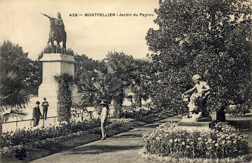 Jardin du Peyrou, vers 1900, 6Fi 123