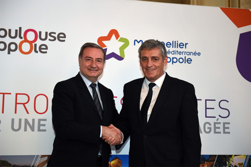 Montpellier Méditerranée Métropole et Toulouse Métropole ont signe un accord-cadre de partenariat