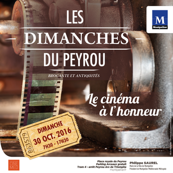 Le Cinéma à l'honneur aux "Dimanches du Peyrou" le dimanche 30 octobre 2016