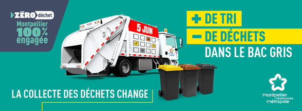 La collecte des déchets change au 5 juin 2023 pour toute la Métropole
