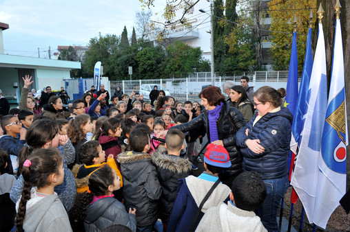 La Ville de Montpellier a inauguré le jeu d'artiste de l'école Dante ALighieri