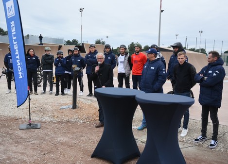 La Ville de Montpellier a accueilli l’équipe de France de BMX Freestyle sur son nouveau site d'entraînement à Grammont