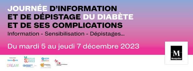 Journées d’information et de dépistage du diabète du 5 au 7 décembre 2023