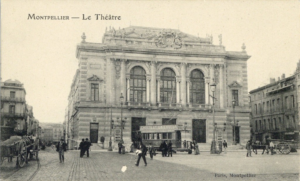 Théâtre municipal vers 1900, carte postale, AMM, 6Fi199