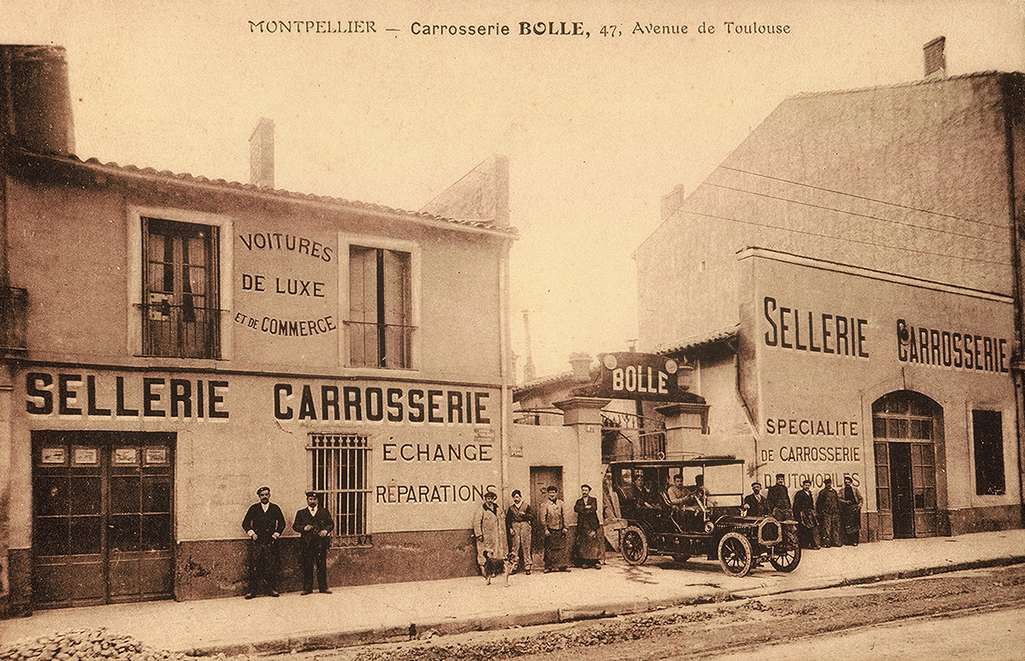 Carrosserie Bolle, photographie autour de 1900. Archives de la ville de Montpellier