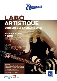 Derr, Late On Monday et Quincy Gane, lauréats du Labo Artistique 2022 en concert !