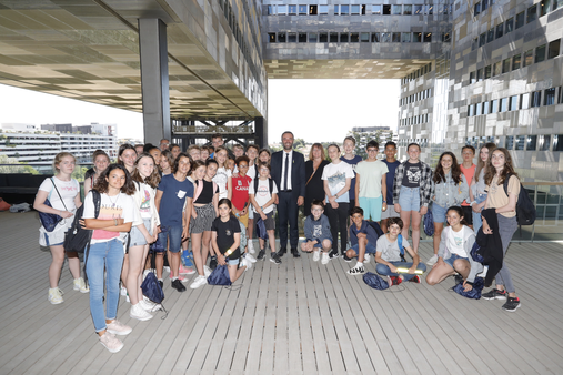 La ville de Montpellier a accueilli 36 élèves de Heidelberg et de Montpellier le 1er juin 2022