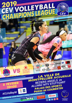 Un second match de Champions League de volley-ball féminin à Montpellier