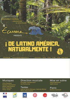 Concert « De Latinoamérica Naturalmente ! » les 10 et 11 juin 2022 à la Maison des Chœurs de Montpellier
