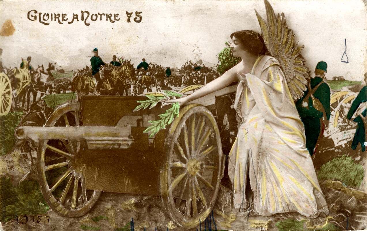 Gloire à notre 75, AMM, carte postale, 4 octobre 1914, 33Fi75