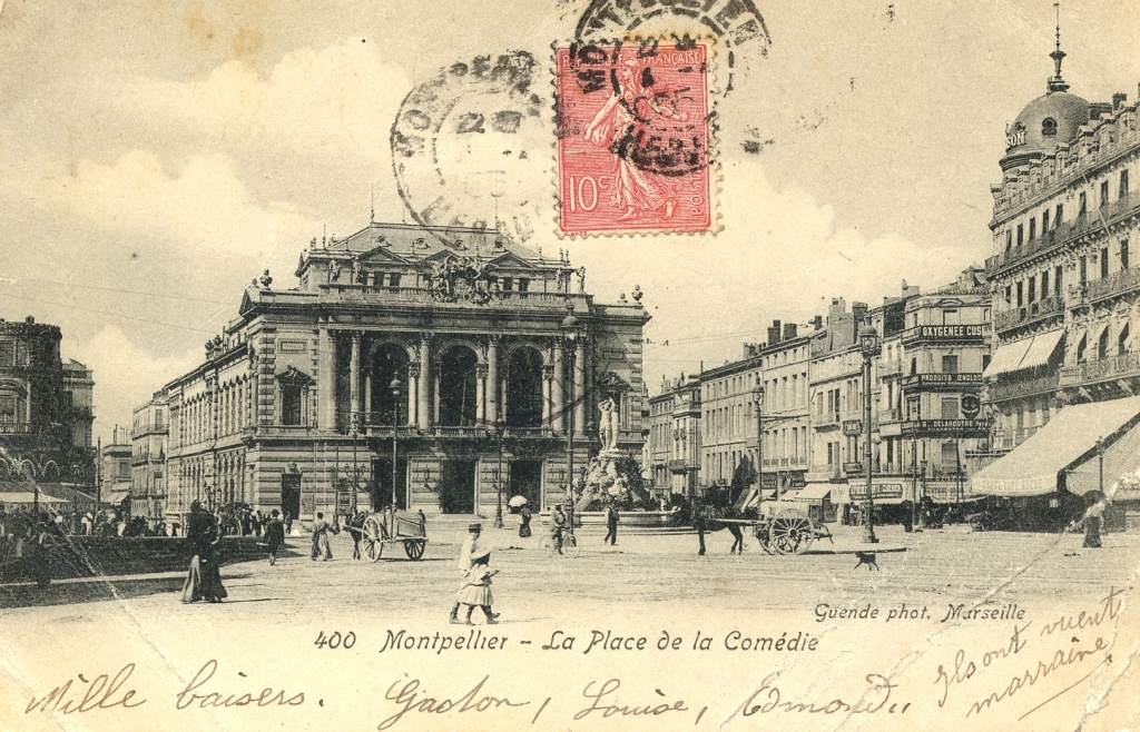 Place de la Comédie, vers 1900, 6Fi 597