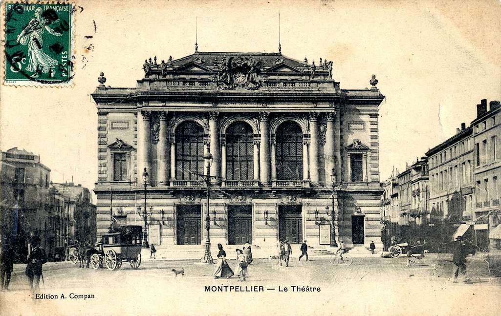 Théâtre municipal, vers 1900, carte postale, AMM, 6Fi622