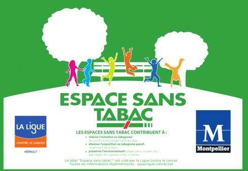 A l’occasion de la Journée Mondiale sans tabac, la ville de Montpellier et la Ligue contre le Cancer de l’Hérault s’unissent pour labéliser 10 premiers espaces publics sans tabac