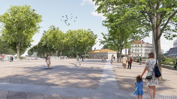 Comédie-Esplanade : lancement de la construction du banc végétalisé lundi 3 avril 2023