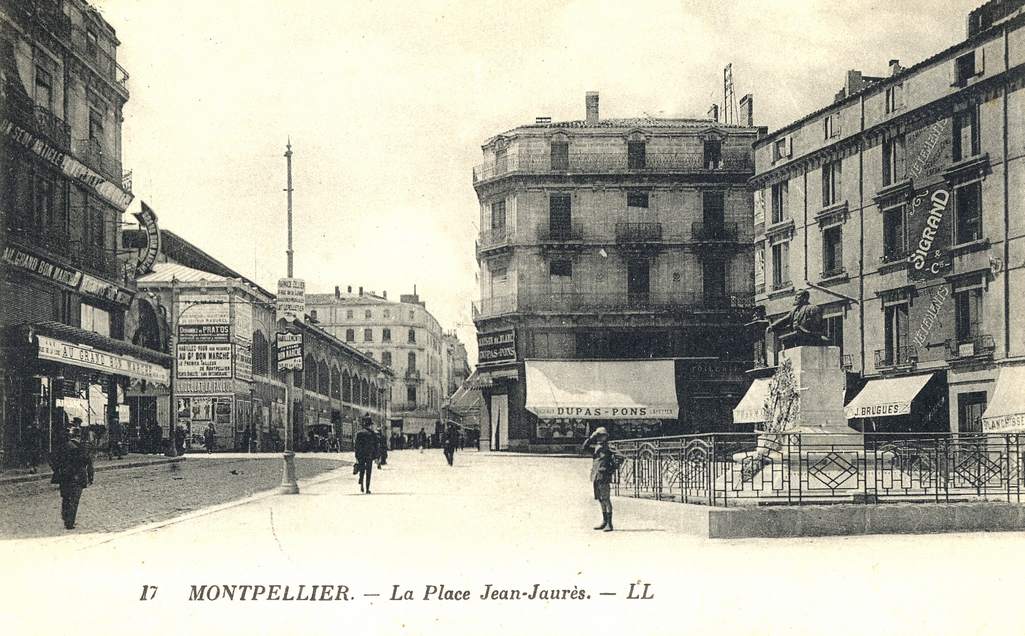 Place Jean Jaurès, vers 1920. AMM, carte postale, 6Fi292