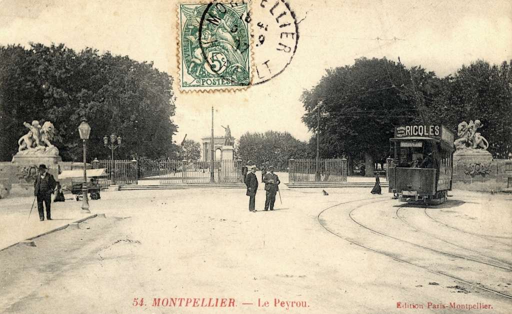 Jardin du Peyrou, vers 1900, 6Fi 121