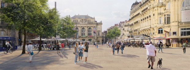 Embellissement de la place de la Comédie et de l'Esplanade : nouvelle campagne de sondages, à partir du 18 juillet 2022