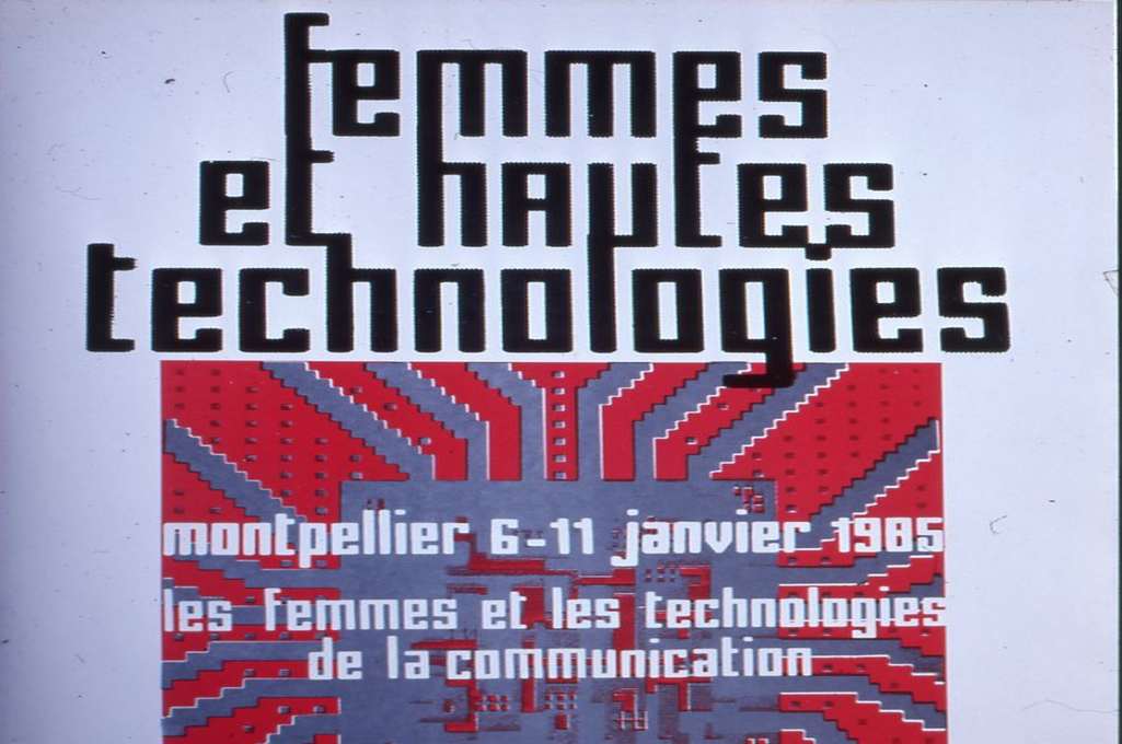 Affiche Femmes et hautes technologies, 1985. AMM, 42 S 1 018