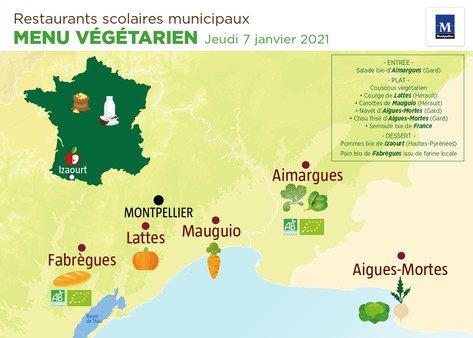 Montpellier, plus grande ville de France à proposer un repas végétarien quotidien dans les cantines scolaires 
