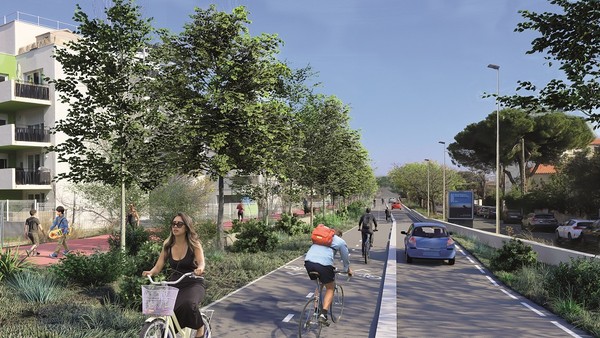 Finalisation des travaux de création d’une piste cyclable sur l'avenue Albert Dubout