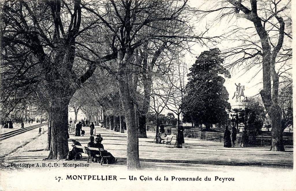 Promenade du Peyrou, vers 1900, 6Fi 754