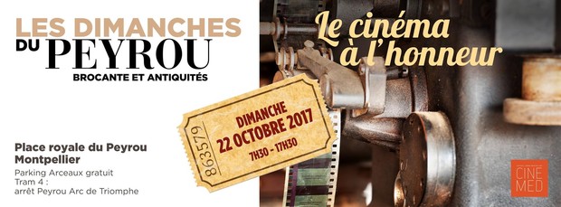Le Cinéma à l'honneur aux "Dimanches du Peyrou" le dimanche 22 octobre