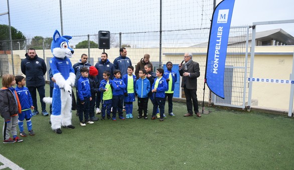 La Ville de Montpellier a inauguré les vestiaires rénovés du terrain de football Paul Valéry, quartier Croix-d'Argent