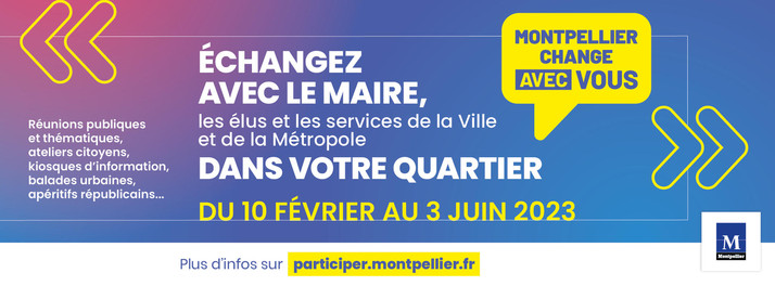 "Montpellier change avec vous" : des rendez-vous pour échanger avec le maire sur votre quartier