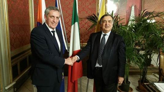 Maire Palerme et Philippe Saurel