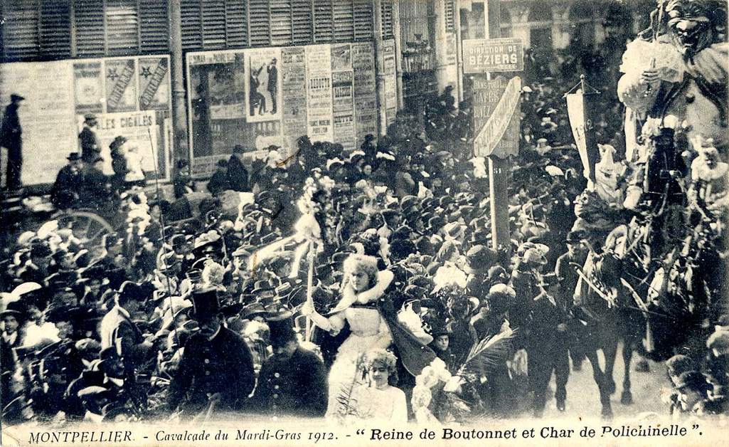 Carnaval la reine de Boutonnet, vers 1900, 6Fi 682 
