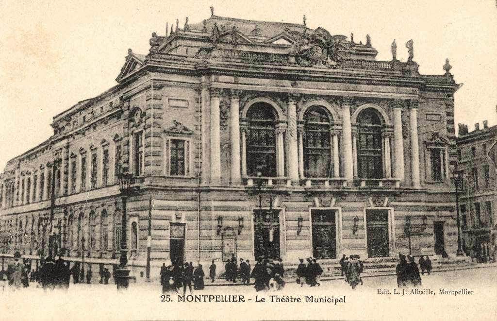 Théâtre municipal, vers 1900, carte postale, AMM, 6Fi 243
