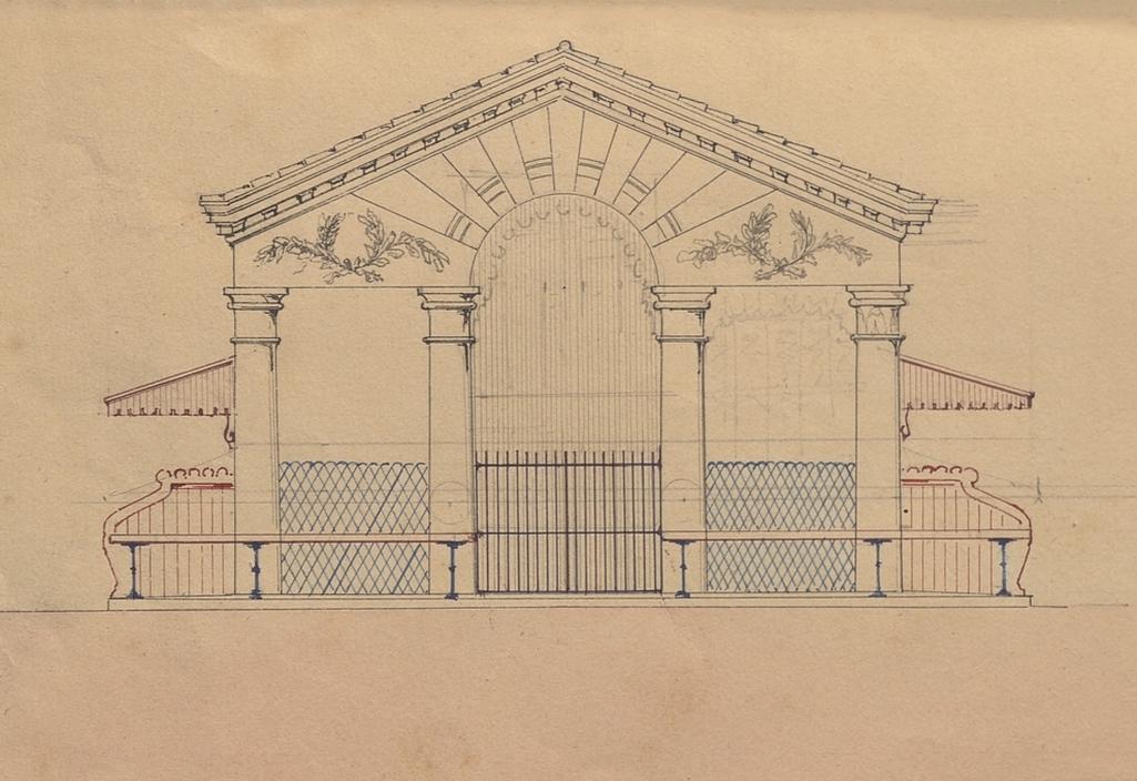 Halle aux colonnes, travaux d’appropriation, s.d. AMM, série M1/9, détail