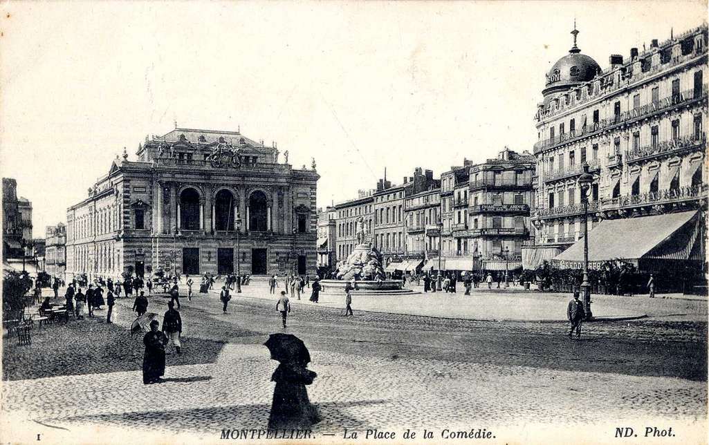 Place de la comédie, vers 1900, 6 Fi 620