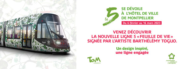 6 février-16 mars 2023 : venez découvrir la maquette de la Ligne 5 "Feuille de vie" à l'Hôtel de Ville !